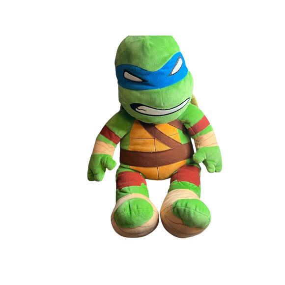 Build a Bear TMNT Teenage Mutant Ninja Turtles LEONARDO 18" Plush Toy Green BAB - Picture 4 of 12